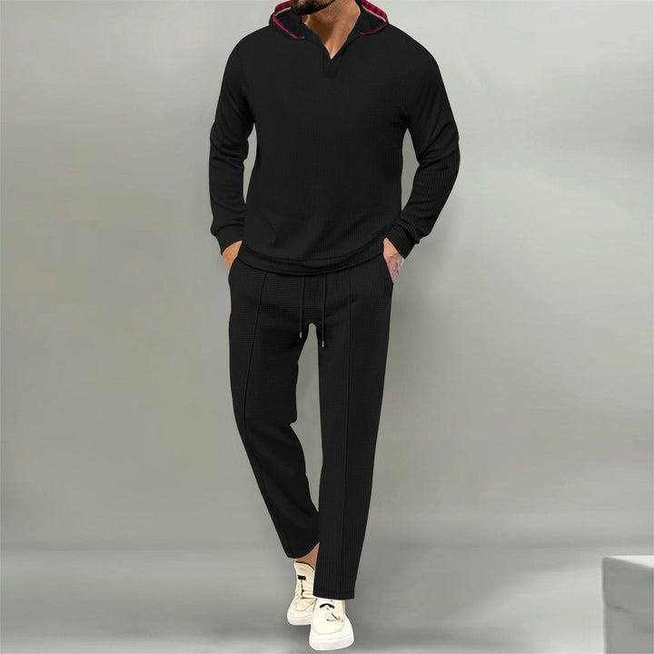 Herren avslappnad hoodie-set med innovativ design och andningsbara egenskaper Mirla-Eva Jonsson
