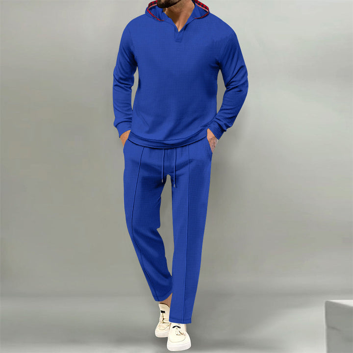 Herren avslappnad hoodie-set med innovativ design och andningsbara egenskaper Mirla-Eva Jonsson