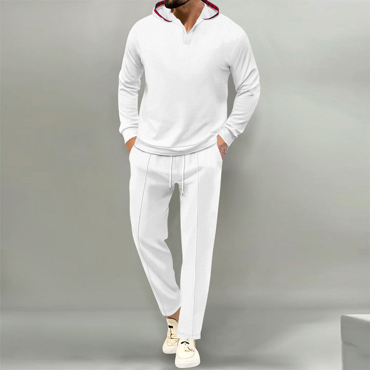 Herren avslappnad hoodie-set med innovativ design och andningsbara egenskaper Mirla-Eva Jonsson
