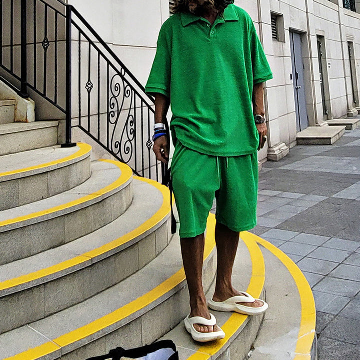 Herren avslappnad oversized T-shirt med korta ärmar Mirla-Eva Jonsson