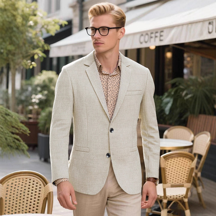 Herren avslappnad strukturerad blazer Mirla-Eva Jonsson