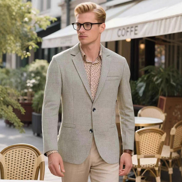 Herren avslappnad strukturerad blazer Mirla-Eva Jonsson