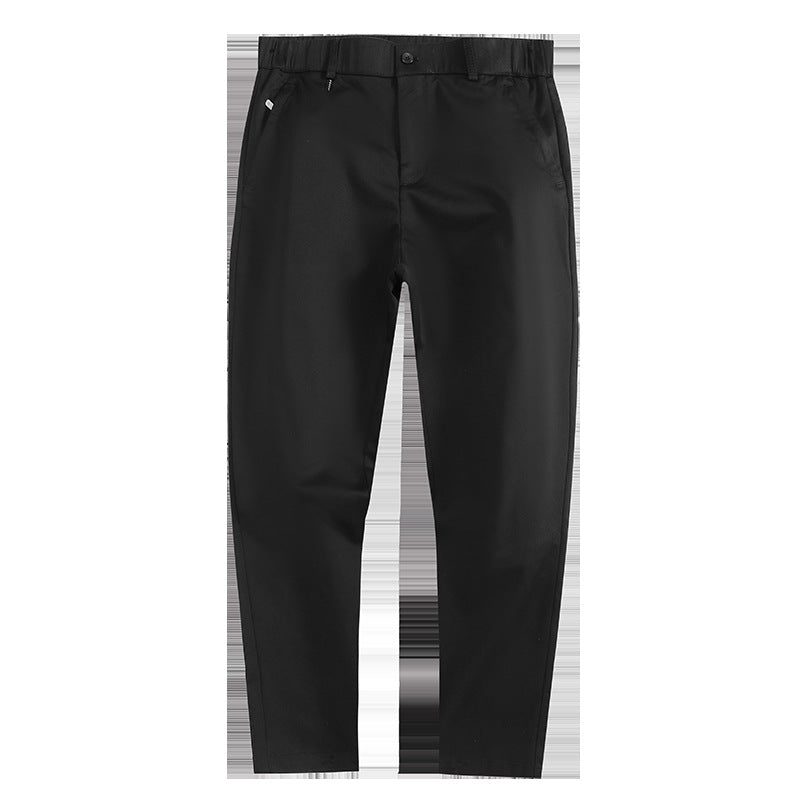 Herren bekväma Chinos med elastisk linning och praktiska fickor Mirla-Eva Jonsson