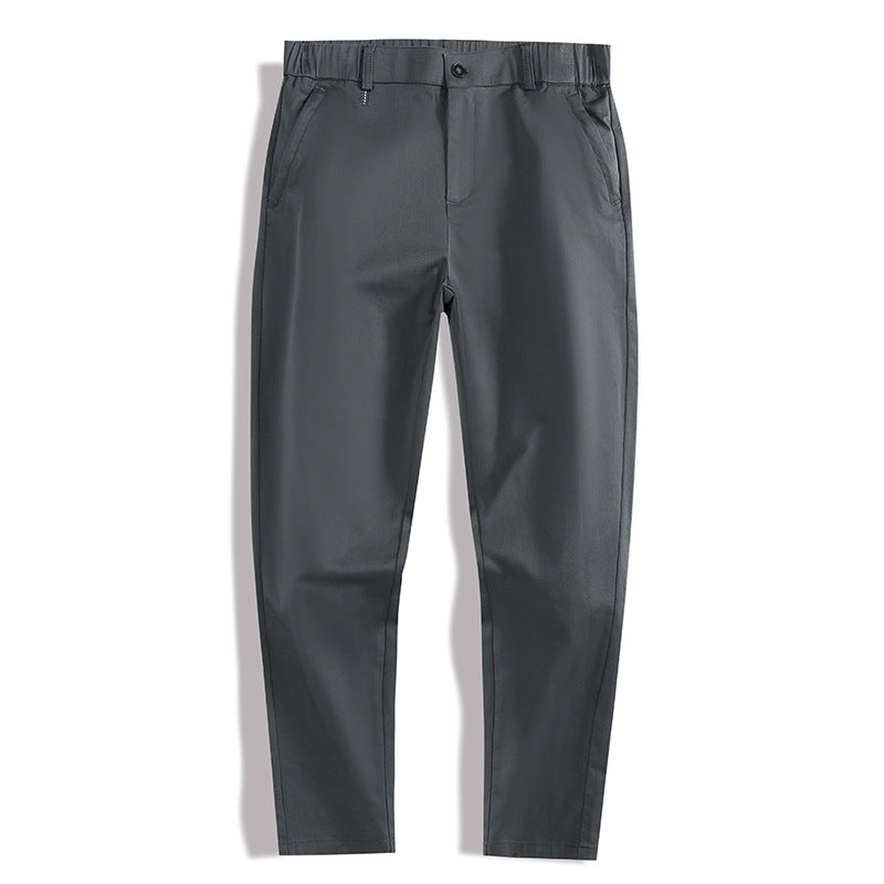 Herren bekväma Chinos med elastisk linning och praktiska fickor Mirla-Eva Jonsson