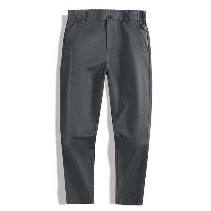 Herren bekväma Chinos med elastisk linning och praktiska fickor Mirla-Eva Jonsson