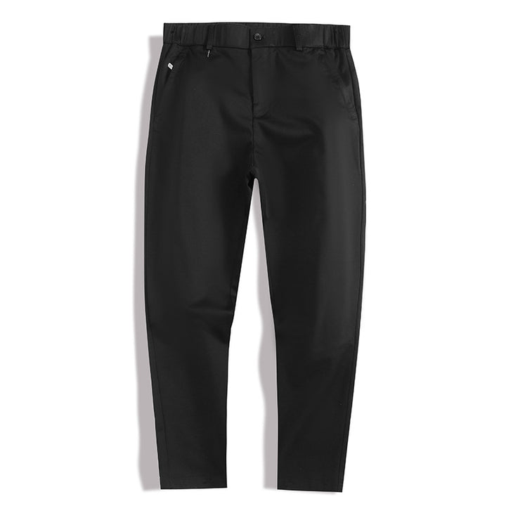 Herren bekväma Chinos med elastisk linning och praktiska fickor Mirla-Eva Jonsson