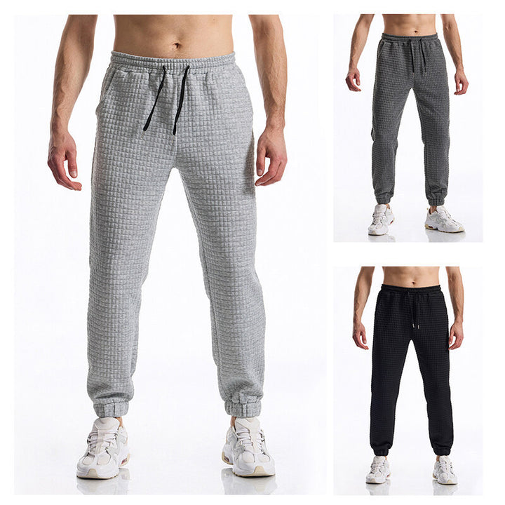 Herren bekväma sweatpants med hög midja och elastisk komfort Mirla-Eva Jonsson