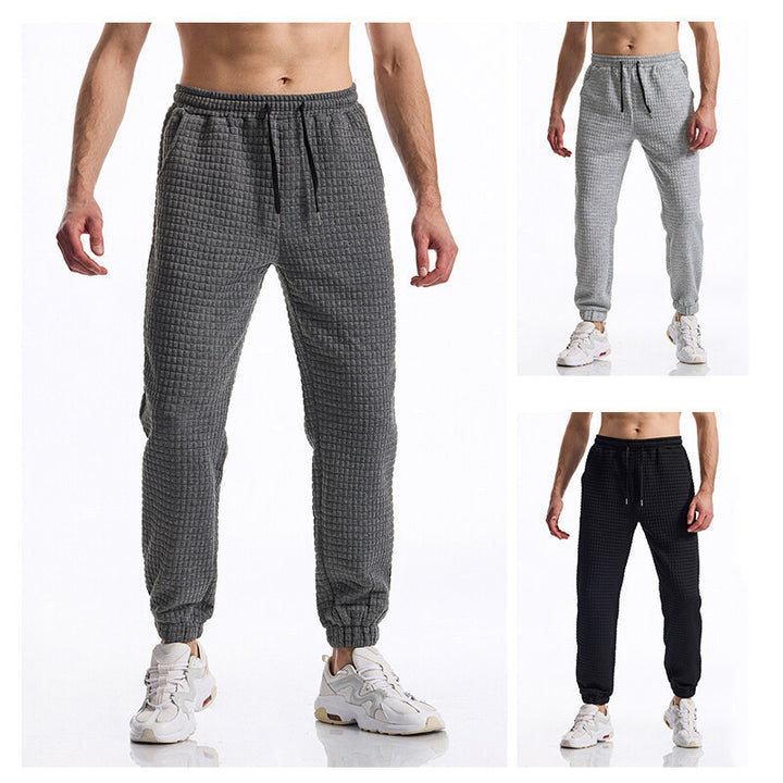 Herren bekväma sweatpants med hög midja och elastisk komfort Mirla-Eva Jonsson