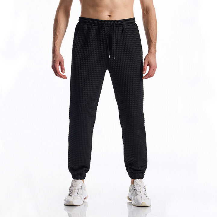 Herren bekväma sweatpants med hög midja och elastisk komfort Mirla-Eva Jonsson