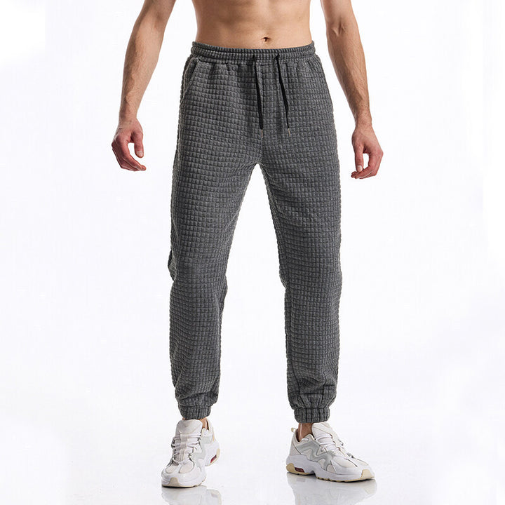 Herren bekväma sweatpants med hög midja och elastisk komfort Mirla-Eva Jonsson