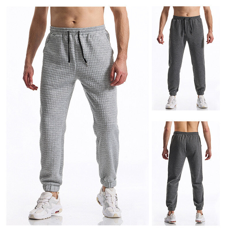 Herren bekväma sweatpants med hög midja och elastisk komfort Mirla-Eva Jonsson