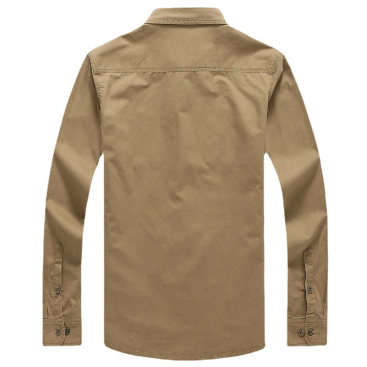 Herren bomulls-utility-skjorta med praktiska fickor Mirla-Eva Jonsson
