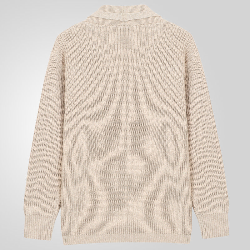 Herren cardigan med strukturerad design och eleganta knappar Mirla-Eva Jonsson