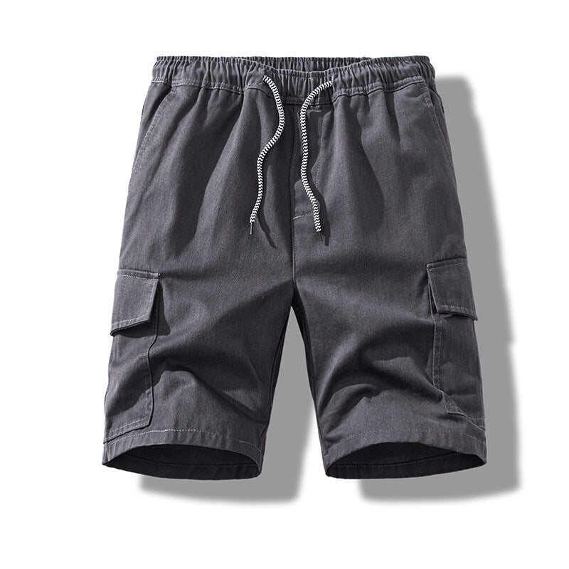 Herren cargo shorts med elastisk midja och praktiska sidofickor Mirla-Eva Jonsson