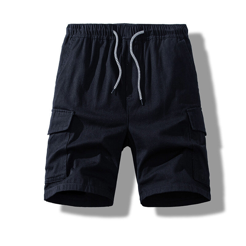 Herren cargo shorts med elastisk midja och praktiska sidofickor Mirla-Eva Jonsson