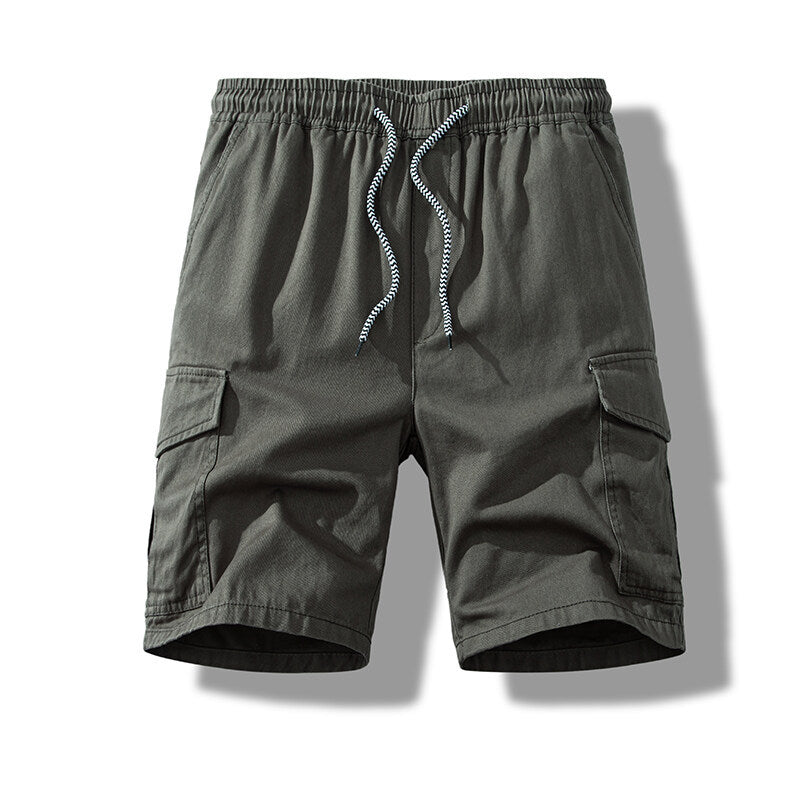 Herren cargo shorts med elastisk midja och praktiska sidofickor Mirla-Eva Jonsson