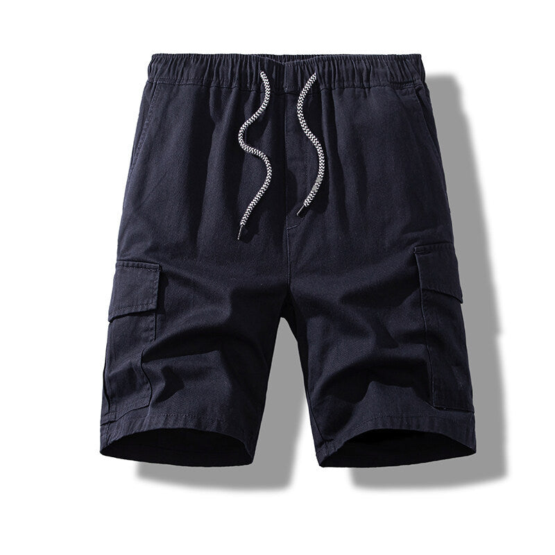 Herren cargo shorts med elastisk midja och praktiska sidofickor Mirla-Eva Jonsson