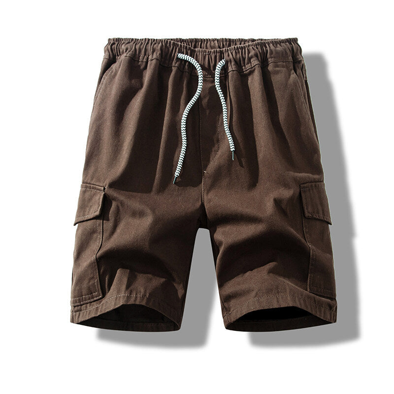 Herren cargo shorts med elastisk midja och praktiska sidofickor Mirla-Eva Jonsson