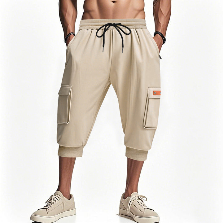Herren cargo shorts med sidofickor och justerbar midja Mirla-Eva Jonsson