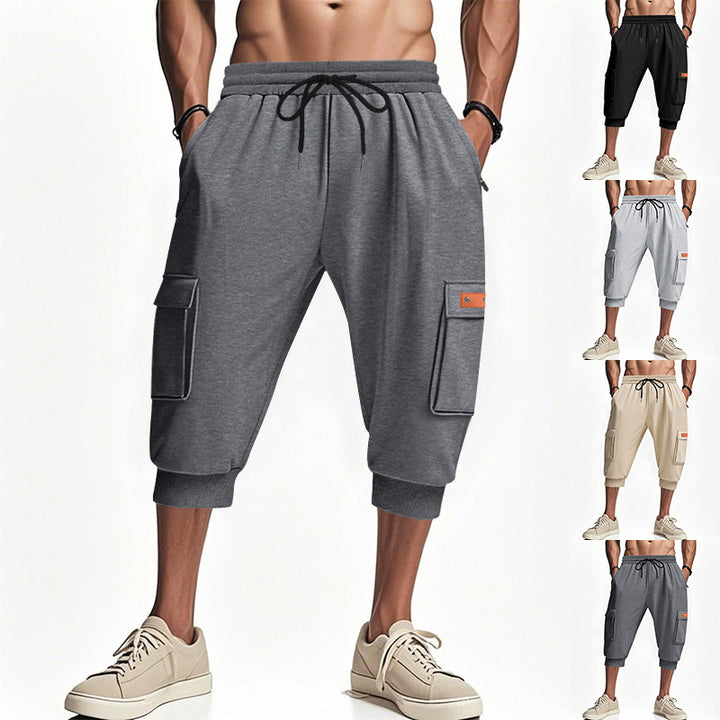 Herren cargo shorts med sidofickor och justerbar midja Mirla-Eva Jonsson