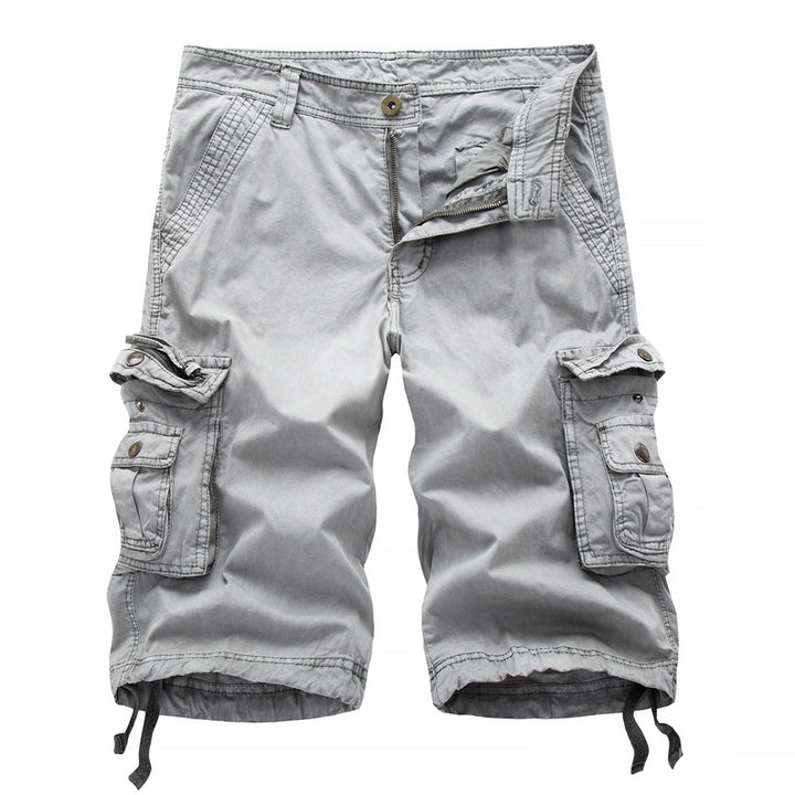 Herren cargoshorts med multifunktionella fickor och elastisk midja Mirla-Eva Jonsson