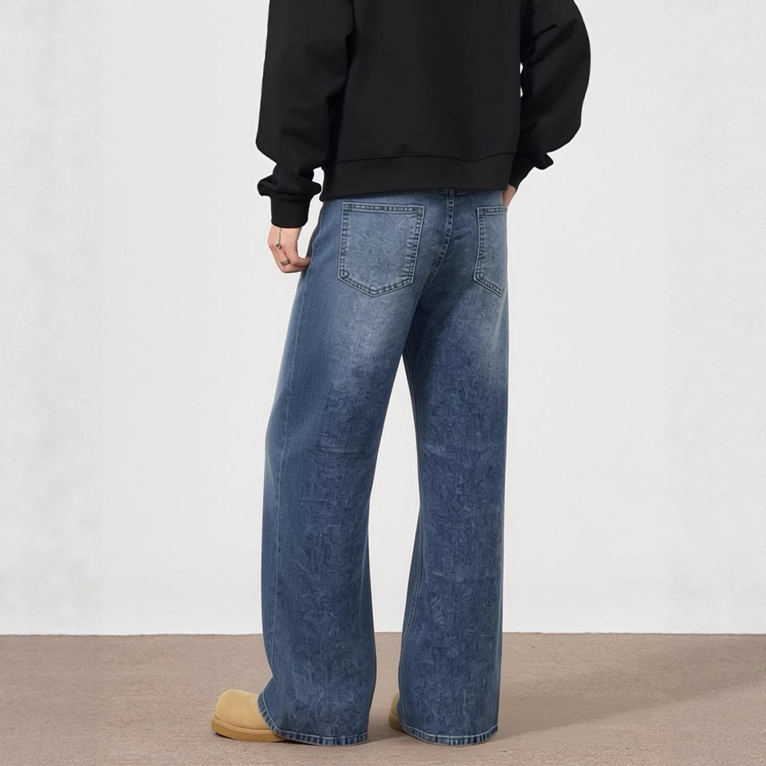 Herren casual Bootcut jeans med moderna tvättar Mirla-Eva Jonsson
