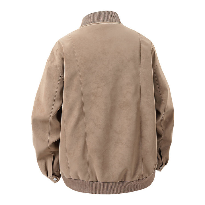 Herren casual bomber jacket in högkvalitativt konstläder Mirla-Eva Jonsson