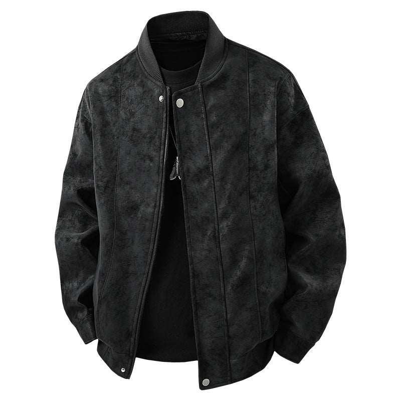 Herren casual bomber jacket in högkvalitativt konstläder Mirla-Eva Jonsson