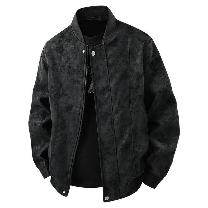 Herren casual bomber jacket in högkvalitativt konstläder Mirla-Eva Jonsson