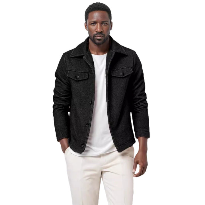 Herren casual fleece jacket with textured lining Mirla-Eva Jonsson