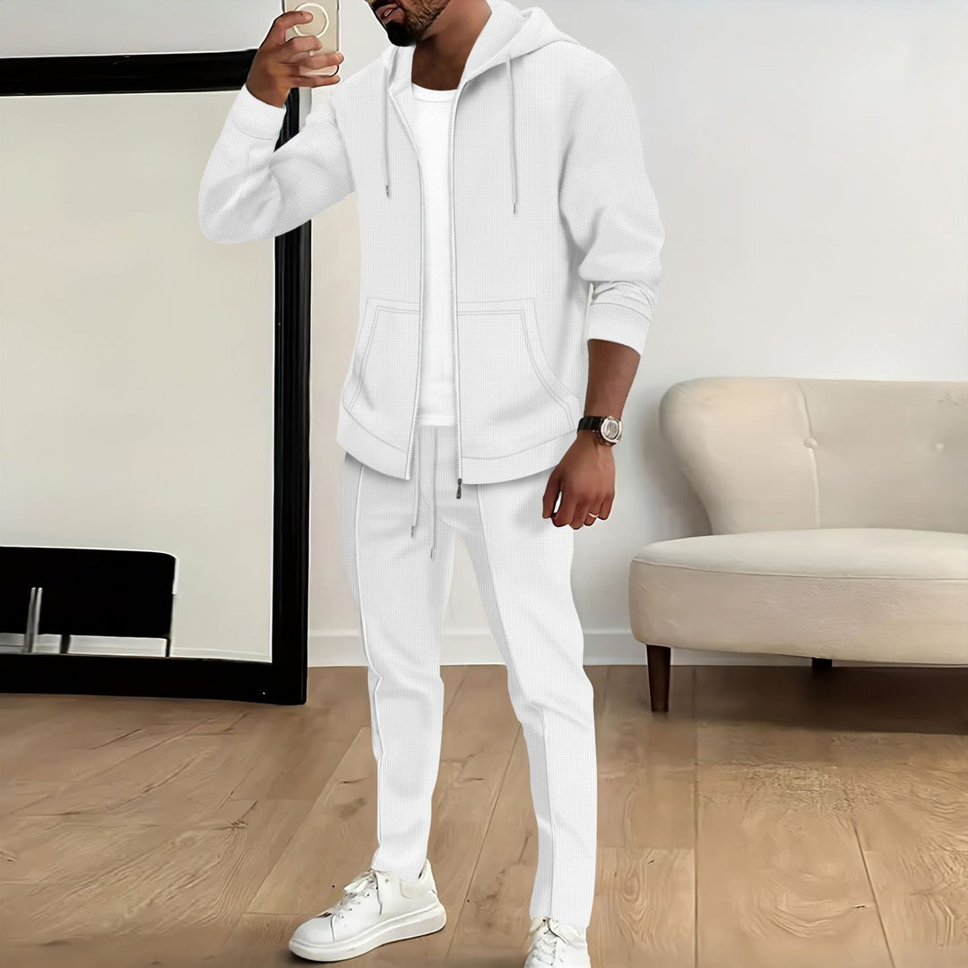 Herren casual hoodie och joggingdräkt med tidlös dragkedja Eva Jonsson-Eva Jonsson