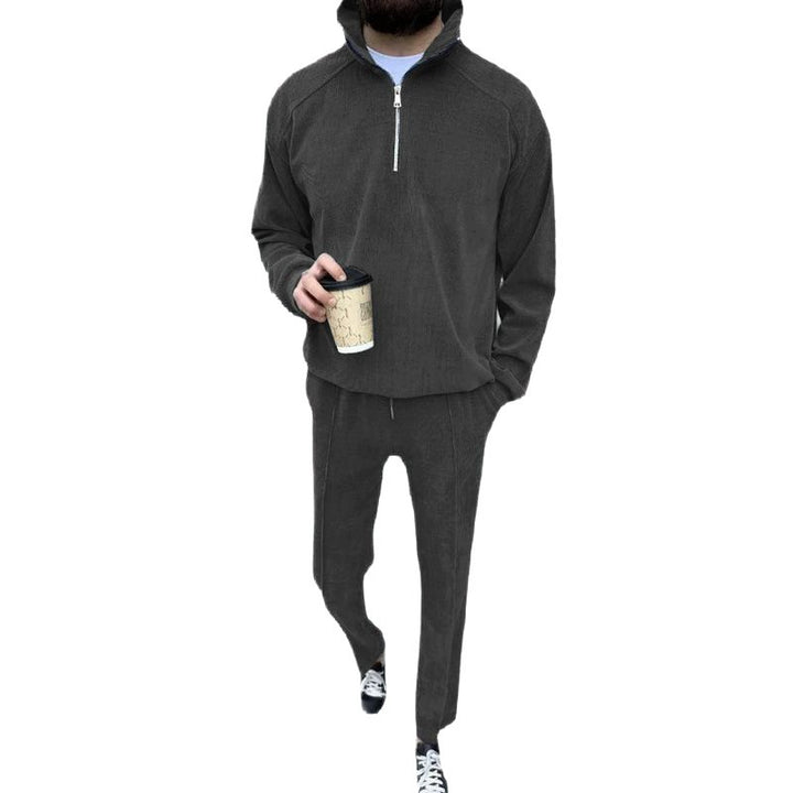 Herren casual zip-up sweater med matchande joggingbyxor Mirla-Eva Jonsson