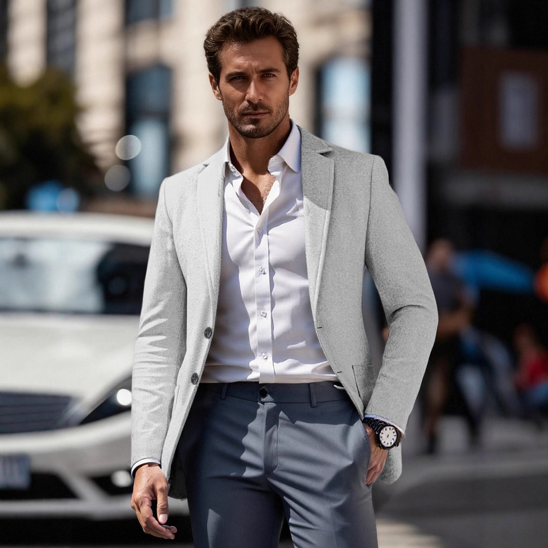 Herren elegant affärsjacka med smal passform Mirla-Eva Jonsson