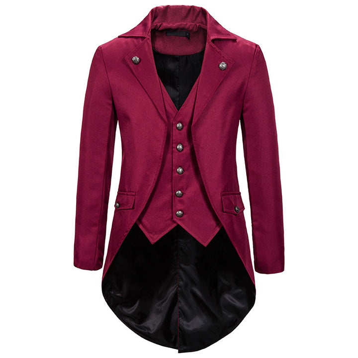 Herren elegant blazer med asymmetrisk snitt och blommönster Mirla-Eva Jonsson