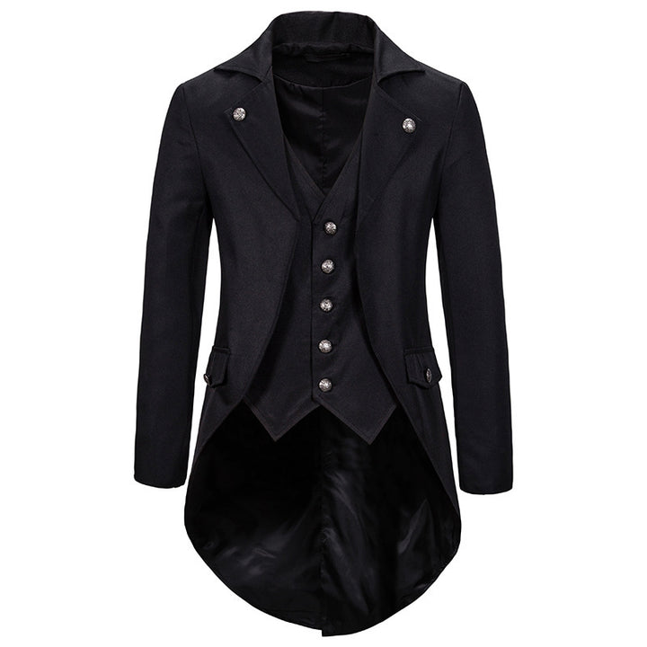 Herren elegant blazer med asymmetrisk snitt och blommönster Mirla-Eva Jonsson