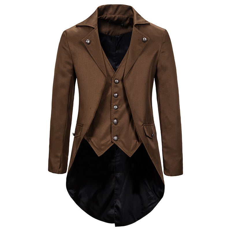 Herren elegant blazer med asymmetrisk snitt och blommönster Mirla-Eva Jonsson
