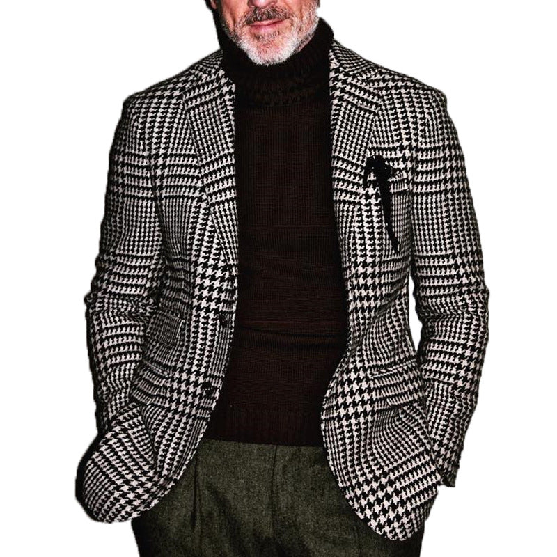 Herren elegant jacka i houndstooth-mönster Eva Jonsson-Eva Jonsson