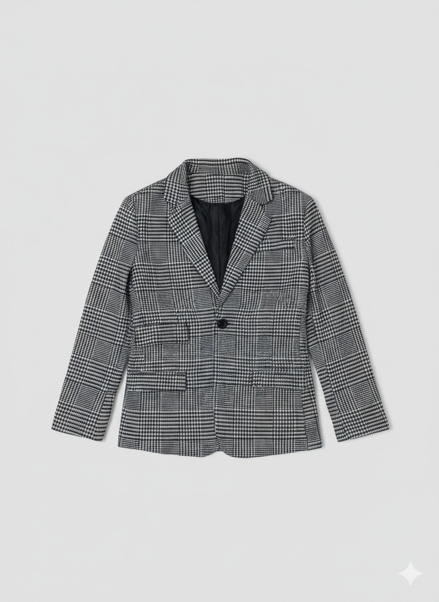 Herren elegant jacka i houndstooth-mönster Eva Jonsson-Eva Jonsson