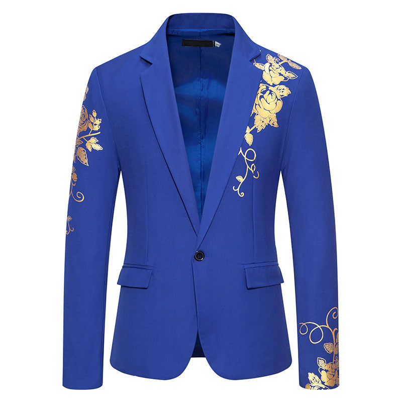 Herren elegant kavaj med blommig broderidesign och fina detaljer Mirla-Eva Jonsson