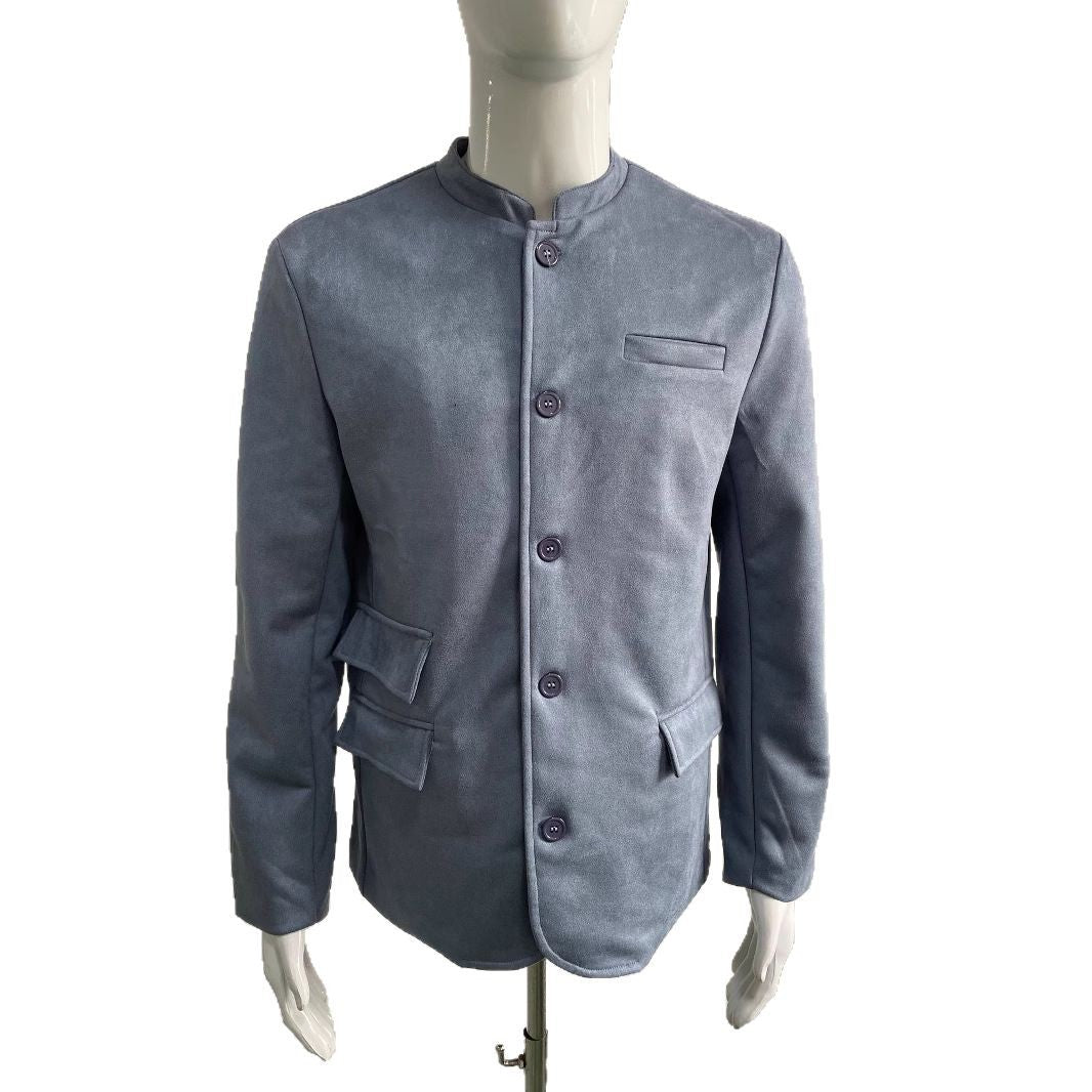 Herren elegant mockaskinnjacka i modern design Mirla-Eva Jonsson