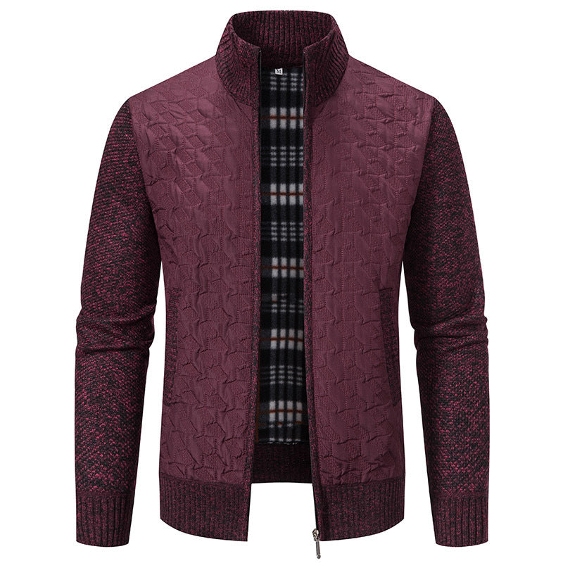 Herren elegant quiltad jacka med hög krage och strukturerad design Eva Jonsson-Eva Jonsson