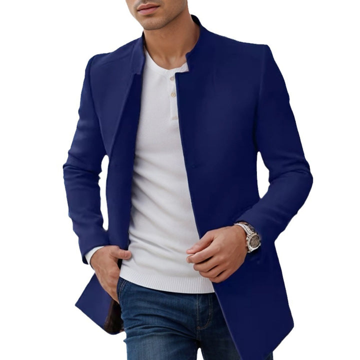 Herren elegant quilted jacket in modern cut with high collar Eva Jonsson-Eva Jonsson
