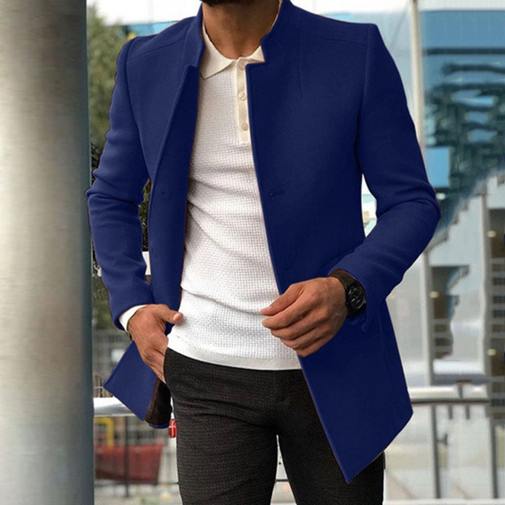Herren elegant quilted jacket in modern cut with high collar Eva Jonsson-Eva Jonsson