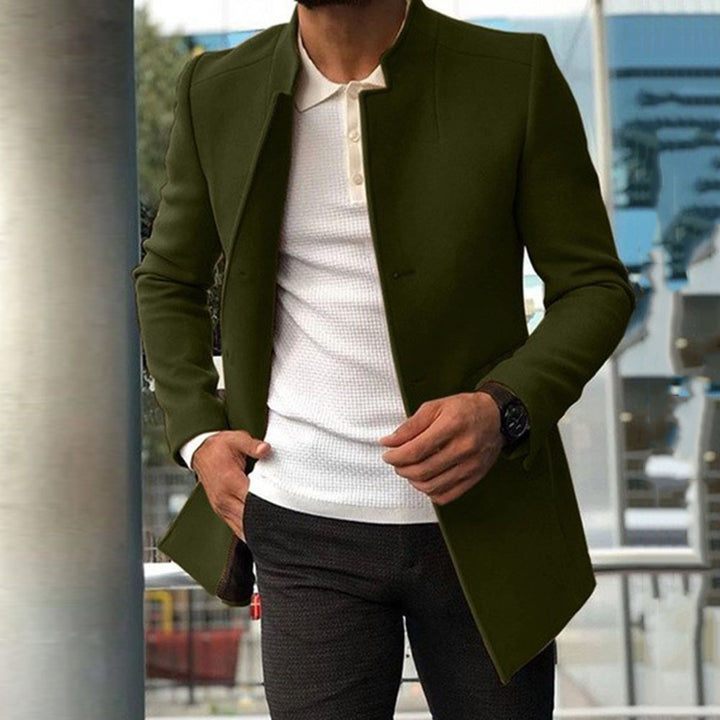 Herren elegant quilted jacket in modern cut with high collar Eva Jonsson-Eva Jonsson
