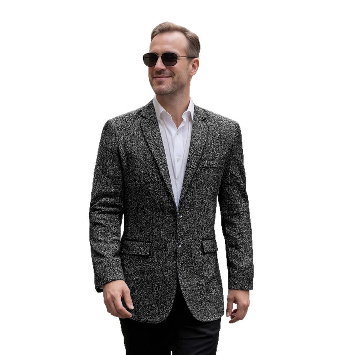 Herren elegant strukturerad fritidsblazer Mirla-Eva Jonsson