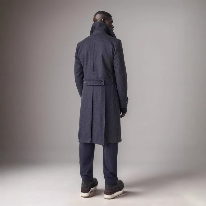 Herren elegant trench coat med dubbel knappslå Eva Jonsson-Eva Jonsson