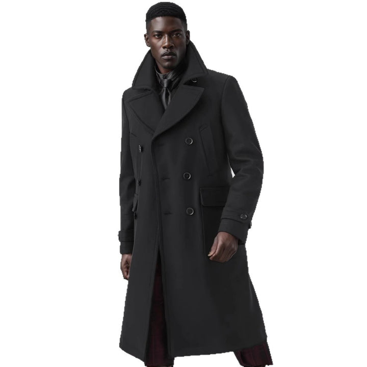 Herren elegant trench coat med dubbel knappslå Mirla-Eva Jonsson