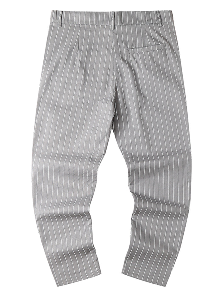 Herren eleganta Slim-Fit Jeans i modernt randmönster Mirla-Eva Jonsson
