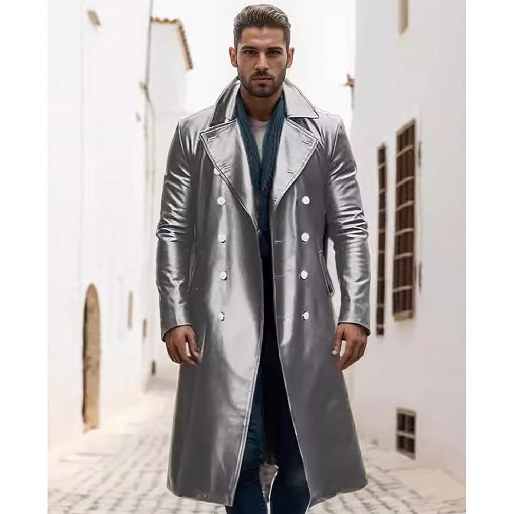 Herren eleganta oversized trenchcoat i högkvalitativt material Mirla-Eva Jonsson