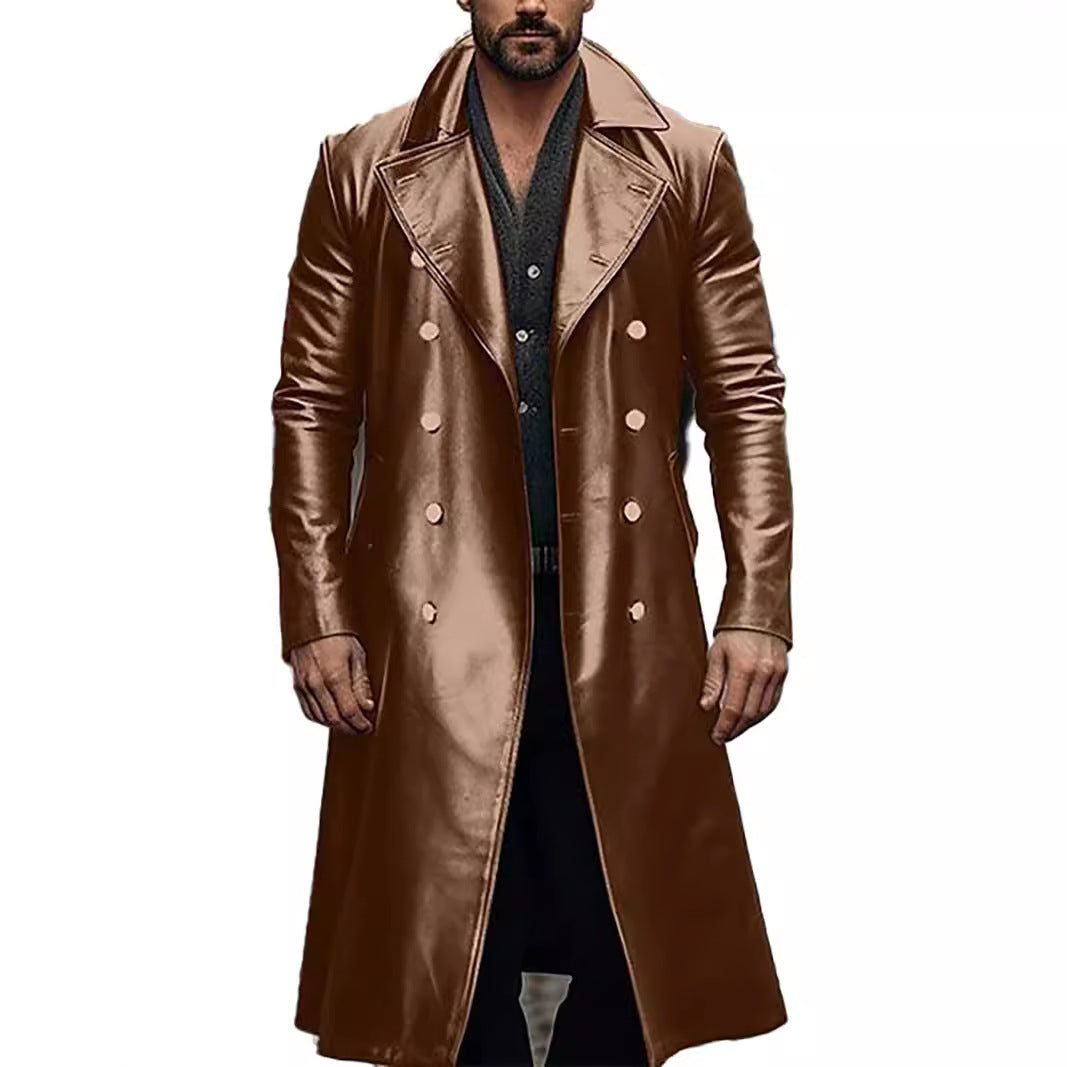 Herren eleganta oversized trenchcoat i högkvalitativt material Mirla-Eva Jonsson